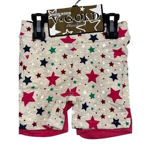 Twin Pack V-Gold Toddler Shorts Size 2T Cotton Polyester Spandex Star Print & So